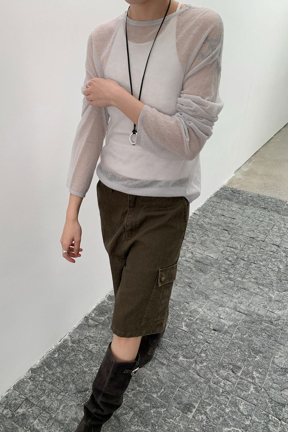 SEE THROUGH SUMMER KNIT 2298