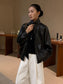 LEATHER ZIP BLOUSON 2515