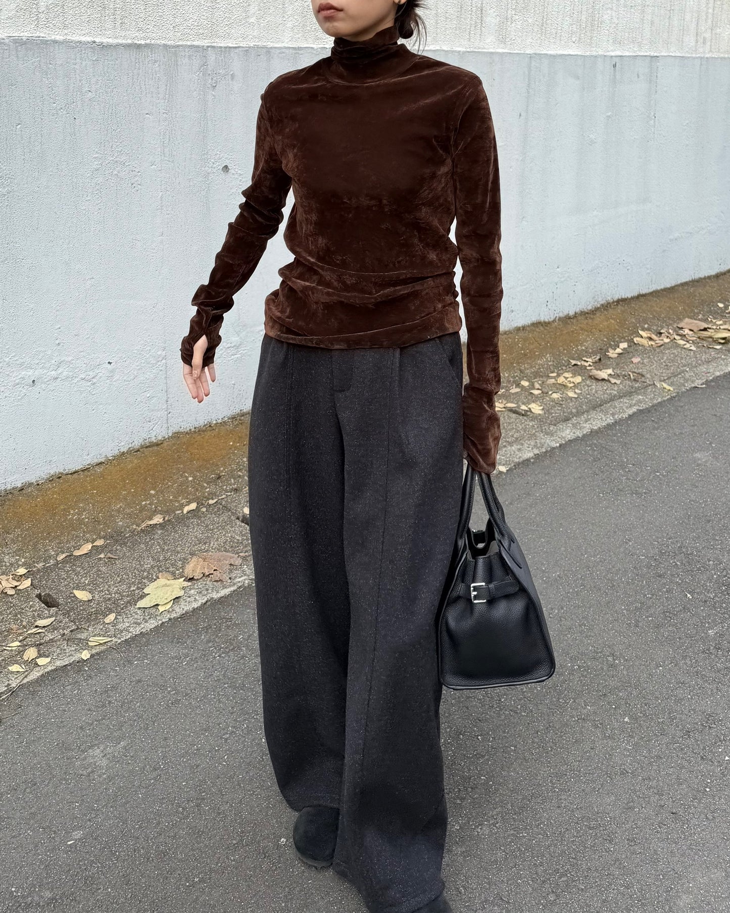 FLOCKED SHEER TURTLENECK 2224