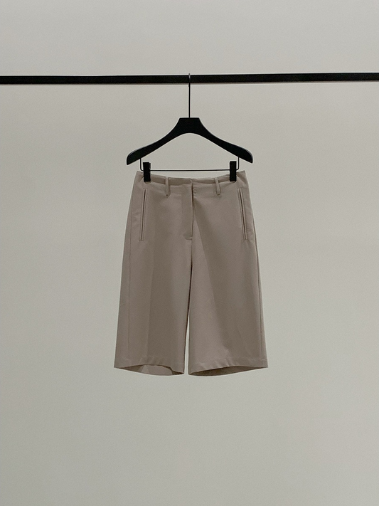 FLAT FRONT HALF PANTS 2118