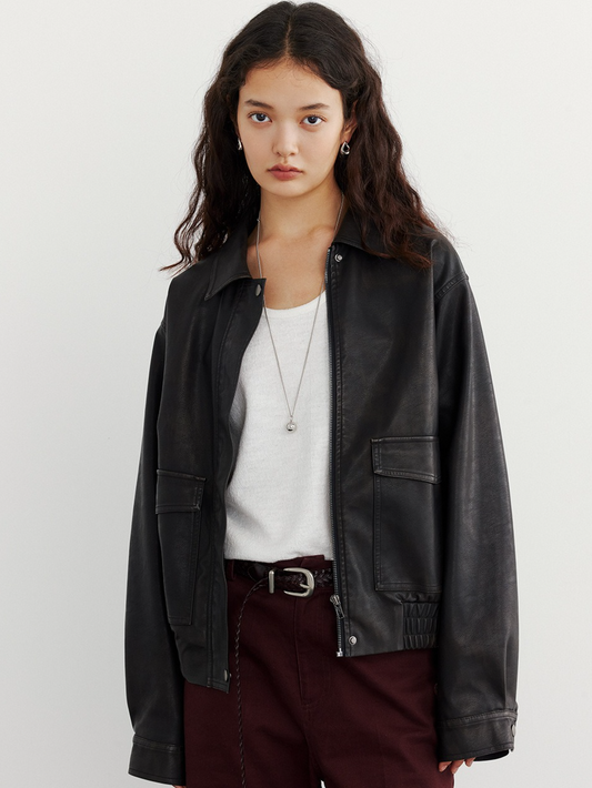 gypsohia クリアブルゾン　ブラック GP-257 Clear Blouson | gypsohila