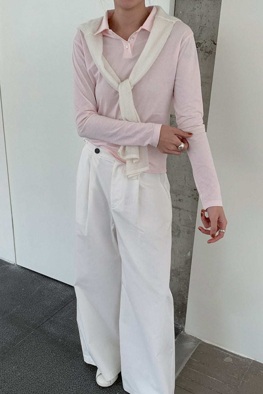 POLO COLLAR COTTON TEE 2299