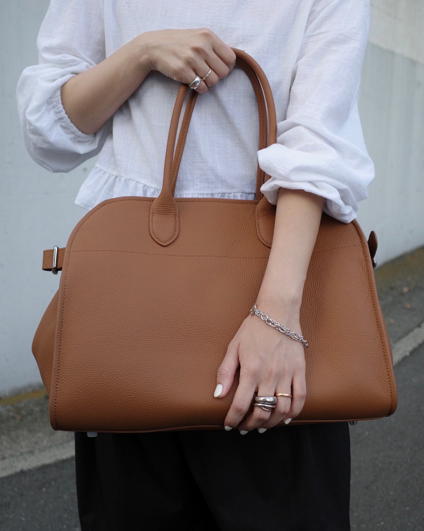 【予約商品】ベルトボストンバッグ(ラージ) 1425 ※12月中旬順次発送(Blackのみ)