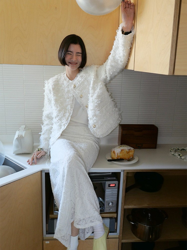 レースロングスカート 2196