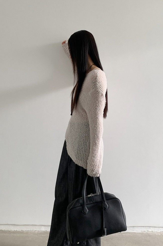 LOOSE ROUND NECK KNIT 2319