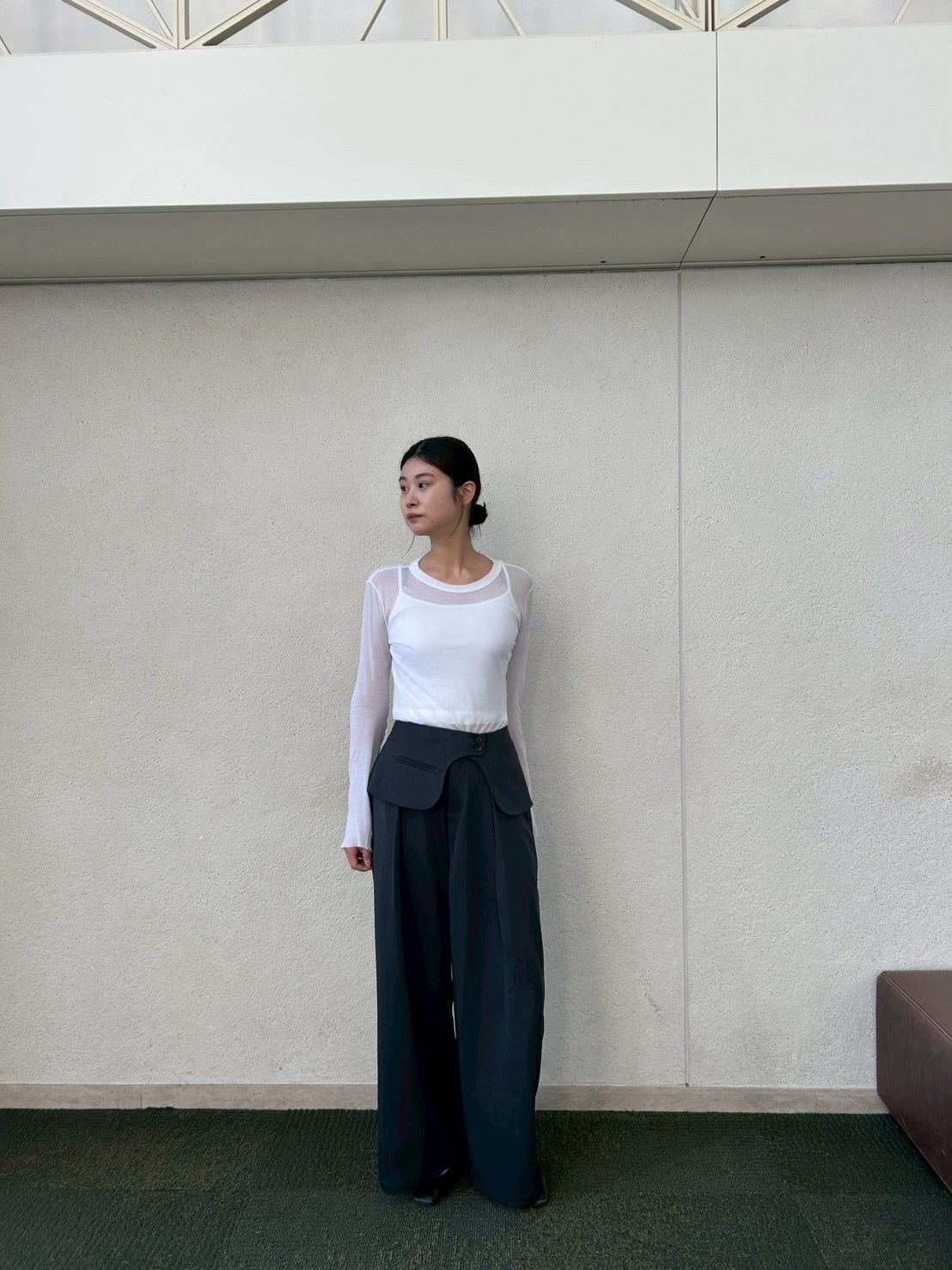 LAYERED FLAP TUCK PANTS 2130