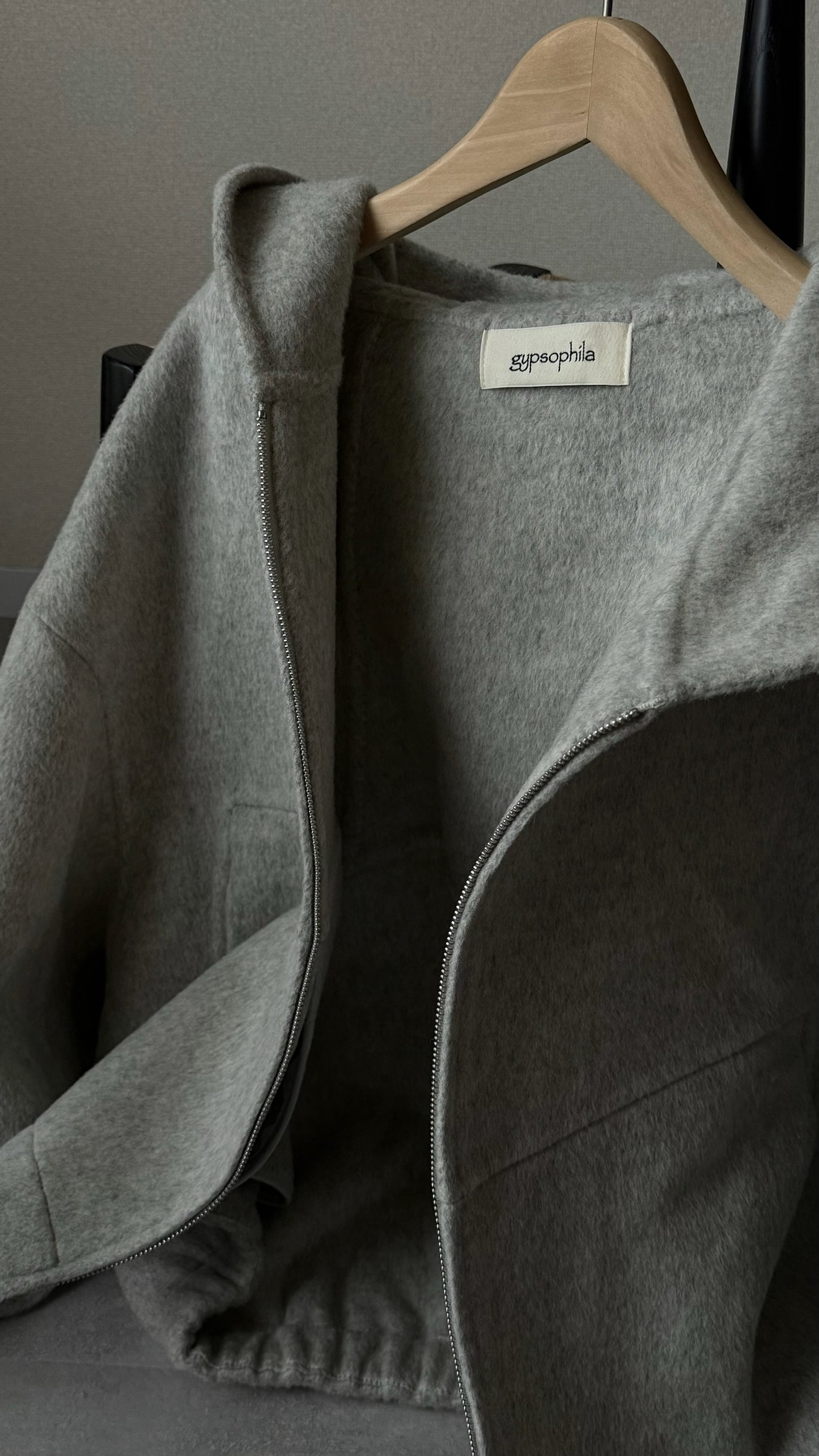 ボリュームウールパーカー2228