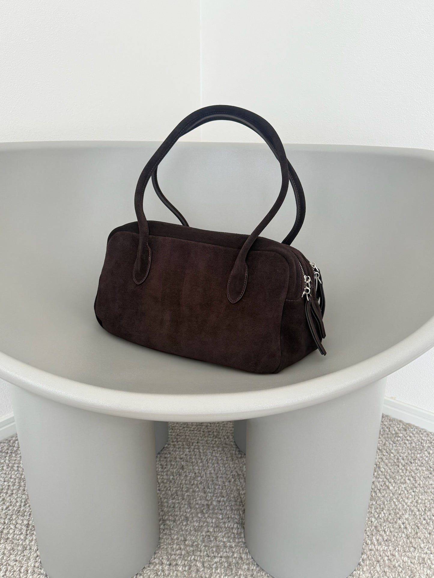 SUEDE WIDE BOSTON BAG 2495