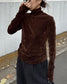 FLOCKED SHEER TURTLENECK 2224