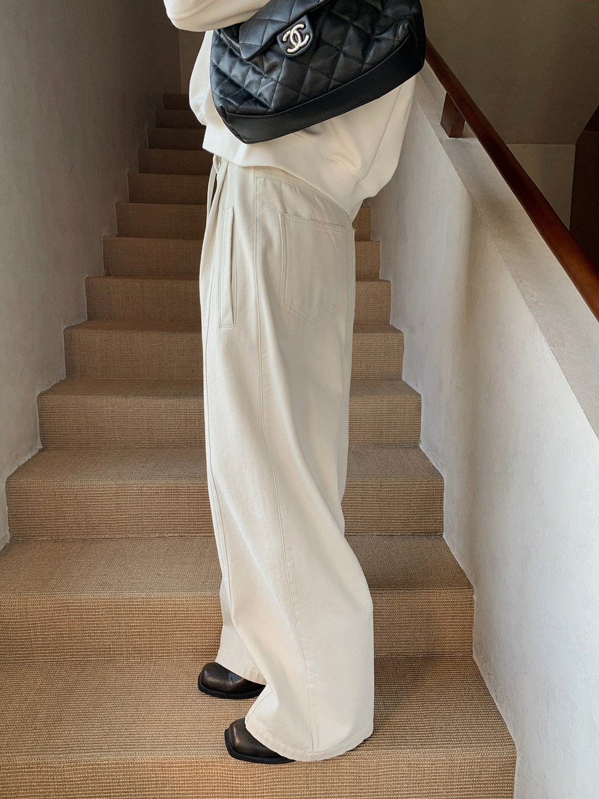 CORD BELT COCOON PANTS 2502