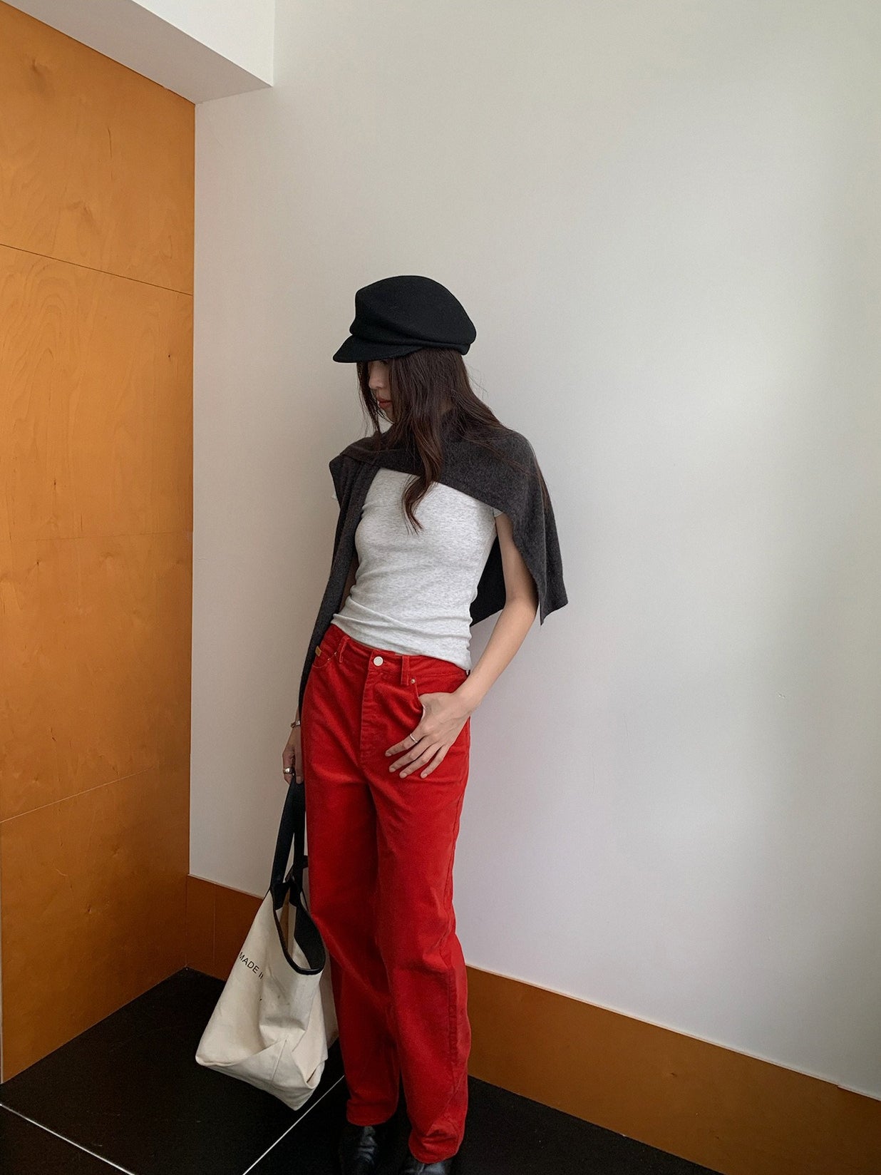 CORDUROY RETRO PANTS 2492
