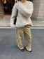 SHAGGY CREW KNIT 2499