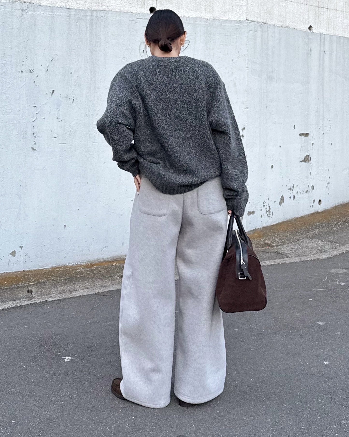 STRAIGHT WIDE PANTS 2222