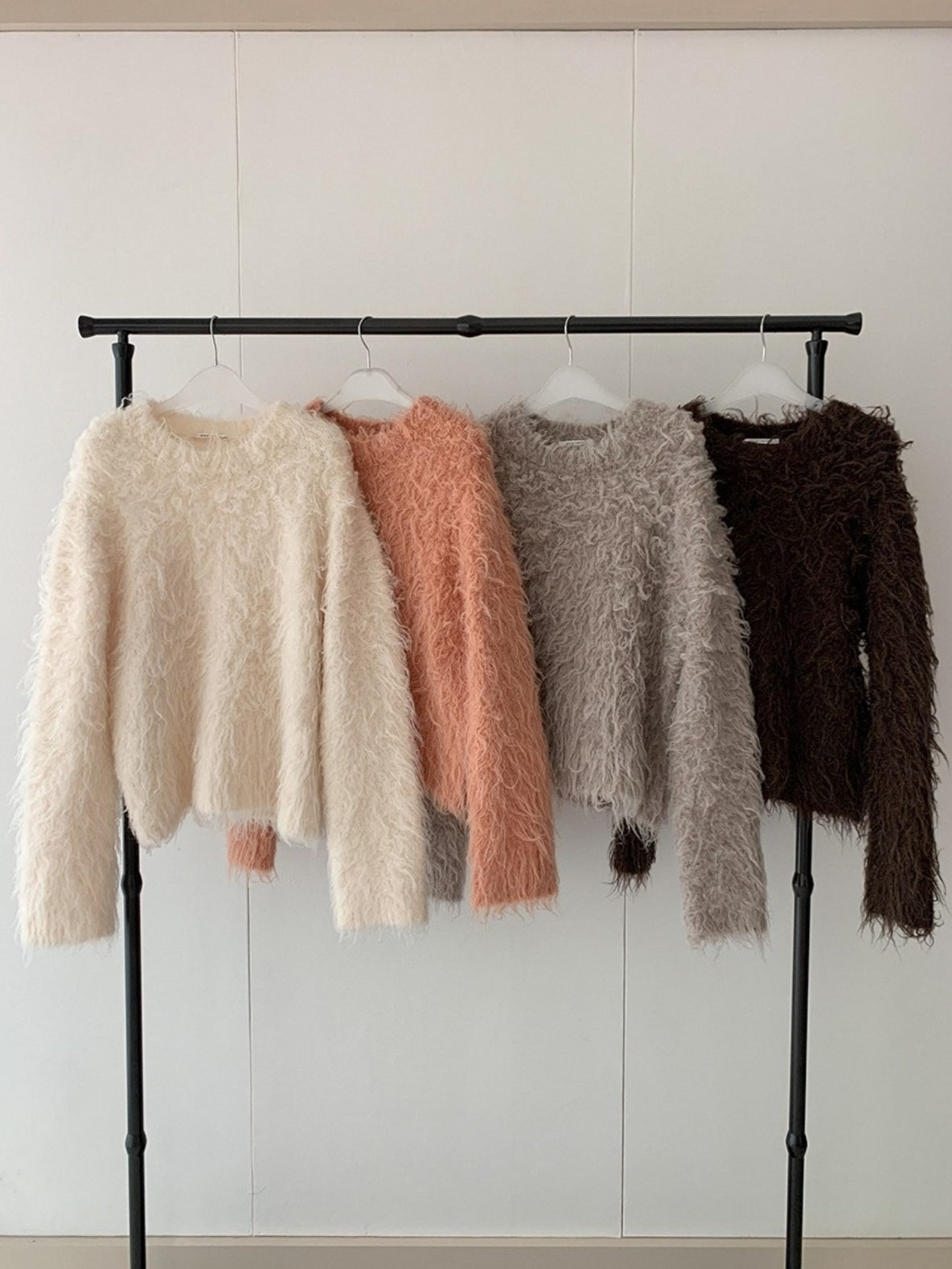 SHAGGY CREW KNIT 2499