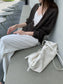 MOHAIR DEEP V-NECK KNIT 2465