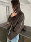 VEGAN LEATHER COCOON JACKET 2459
