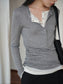 LAYERED HENLEY TOP 2513