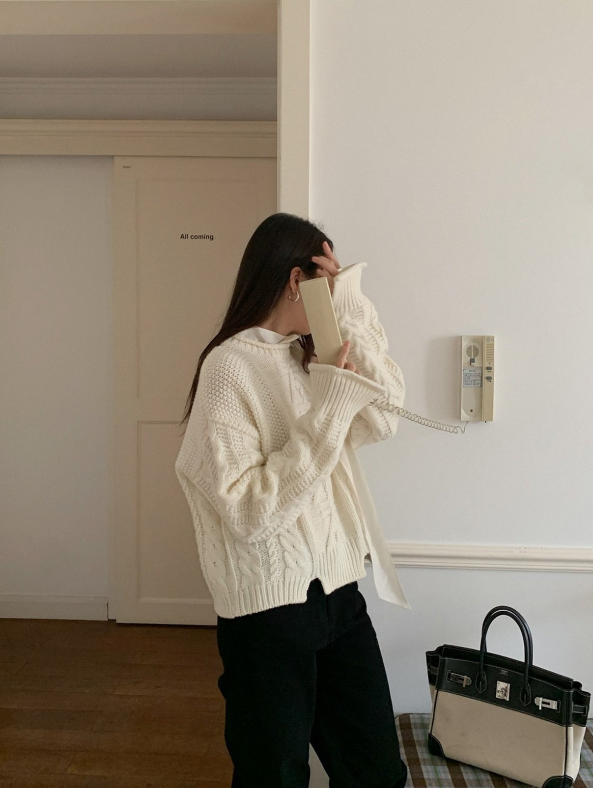 LAYERED LIKE CABLE KNIT 2500