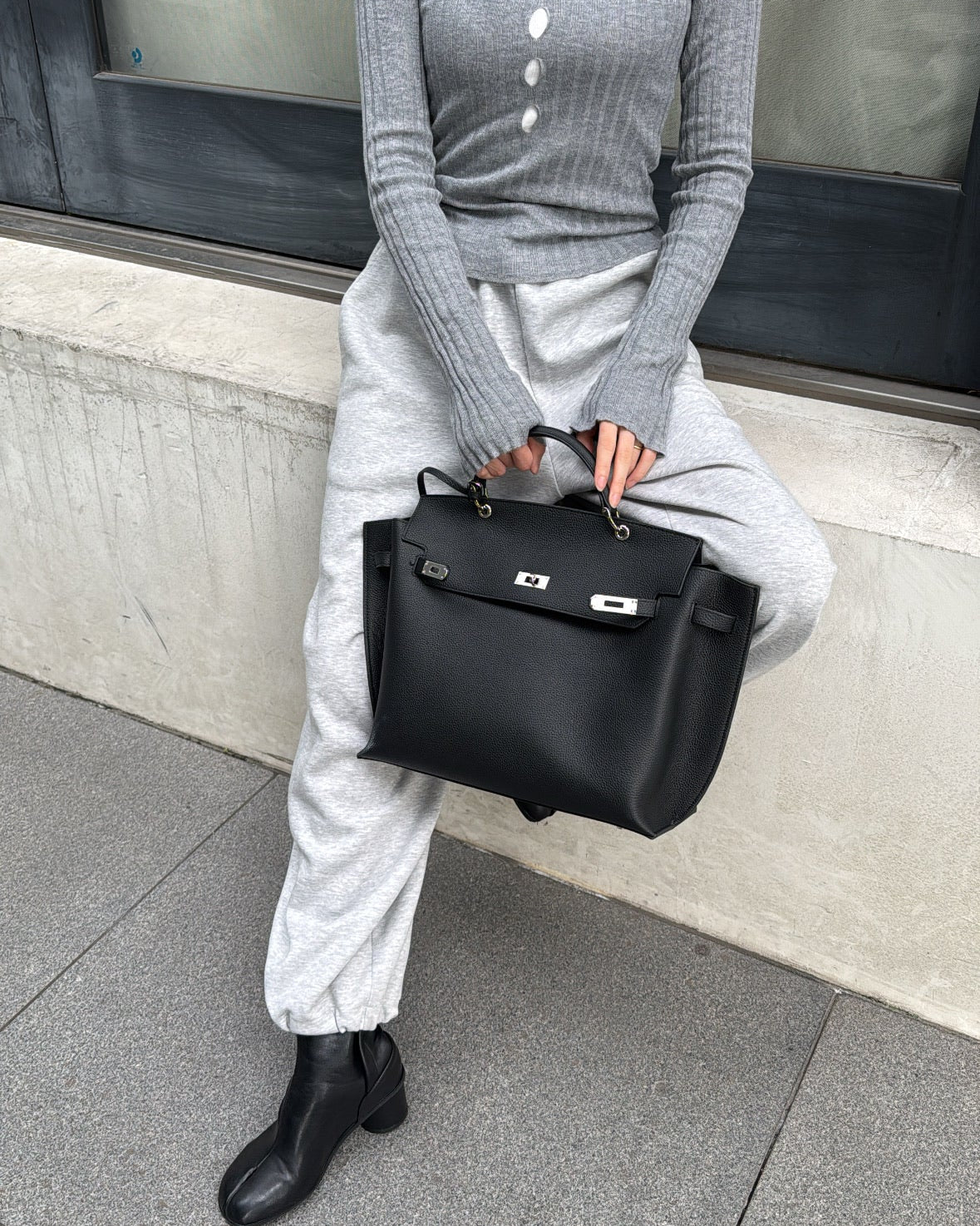 【予約商品】2WAYスクエアレザーバッグ 1911※12月中旬順次発送