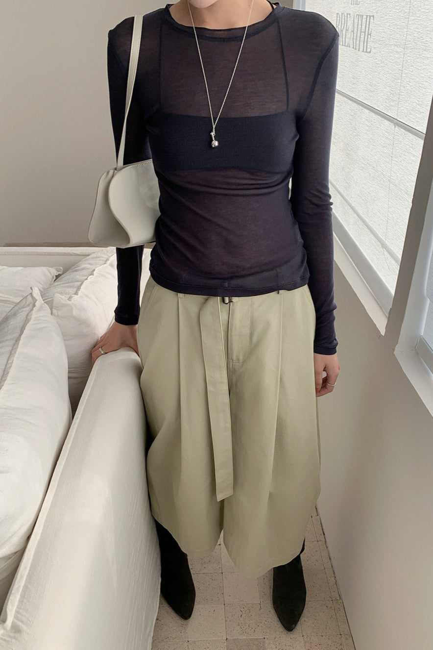 MULTI COLOR SHEER TOP 2307