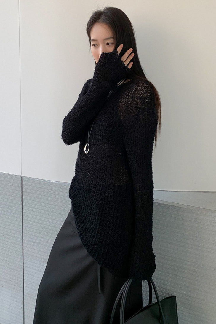 LOOSE ROUND NECK KNIT 2319