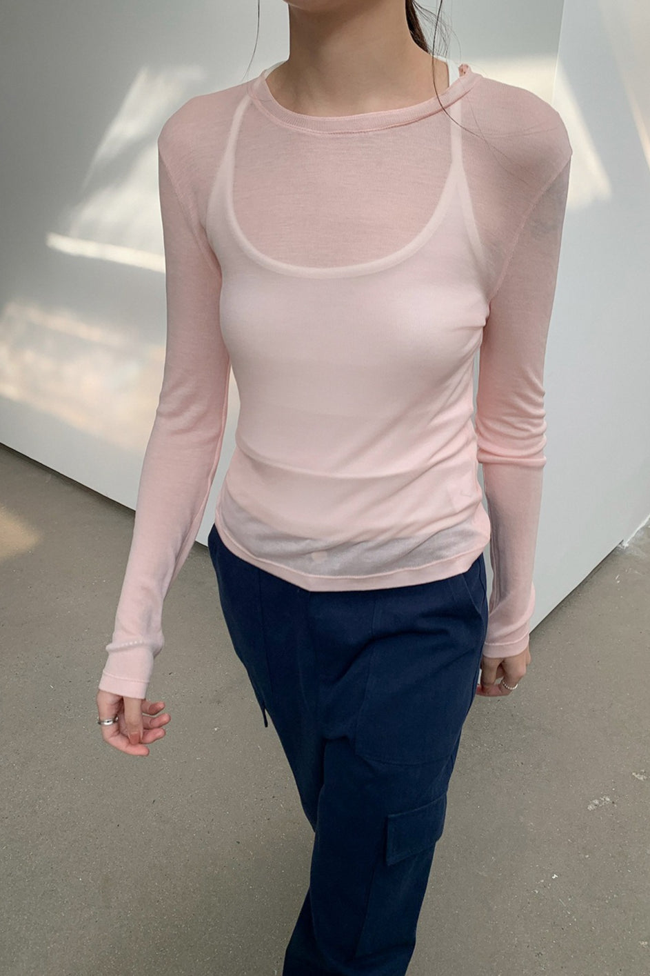 MULTI COLOR SHEER TOP 2307