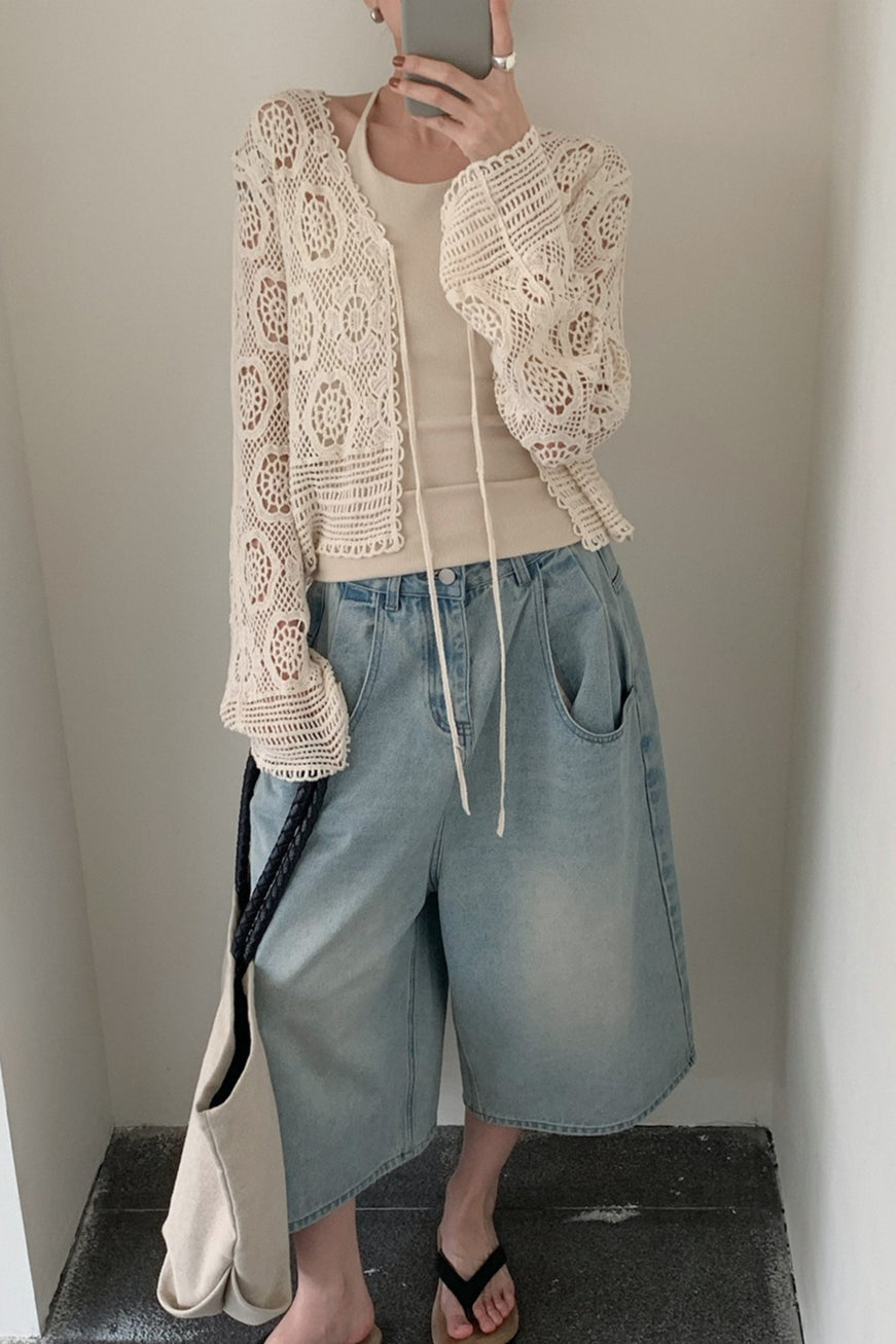 CROCHET LACE CARDIGAN 2315