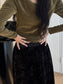 VELVET LACE SKIRT 2478