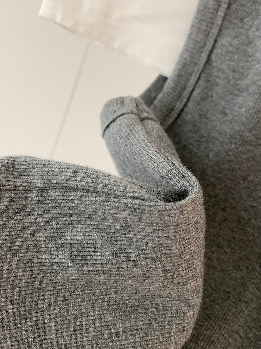 バック切り替えリブノースリーブ 2353