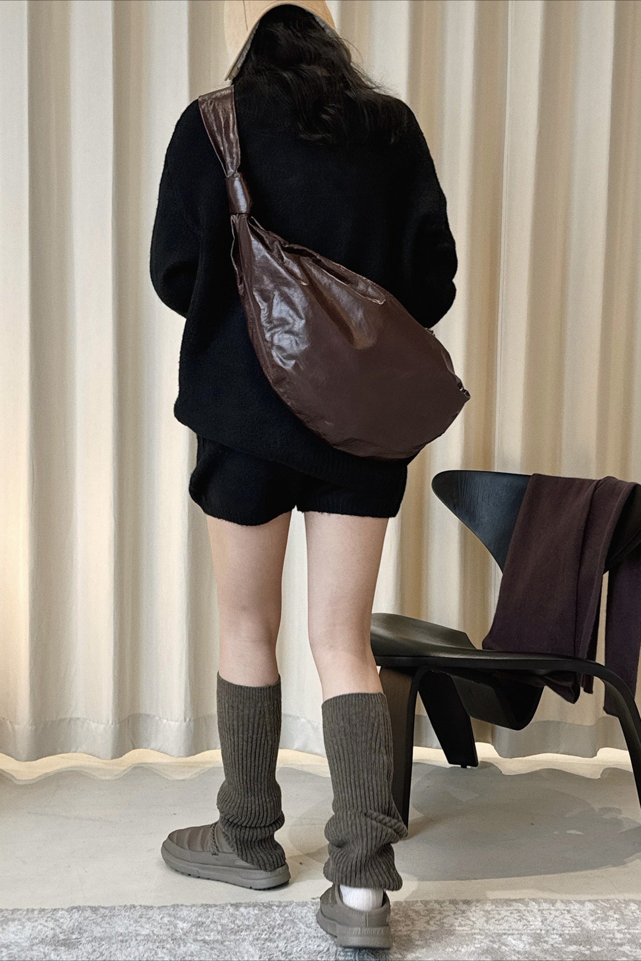 ニットトップ ショートパンツ セットアップ 2266