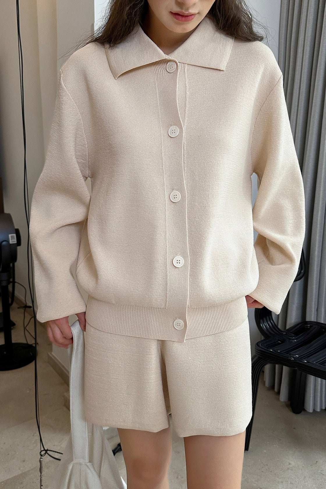 スタンダードカラーニットカーディガン(SETUP) 2249