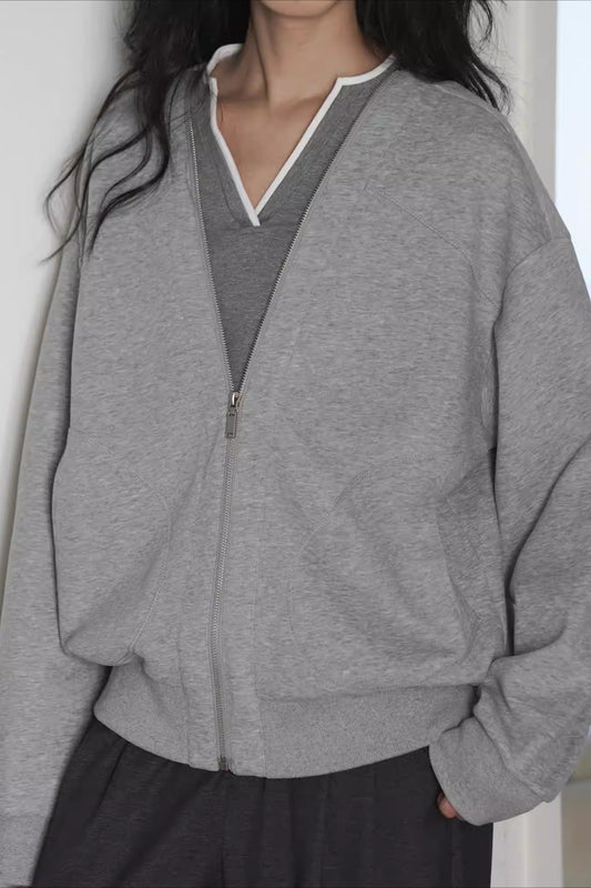 ディープVネックブルゾン 2287