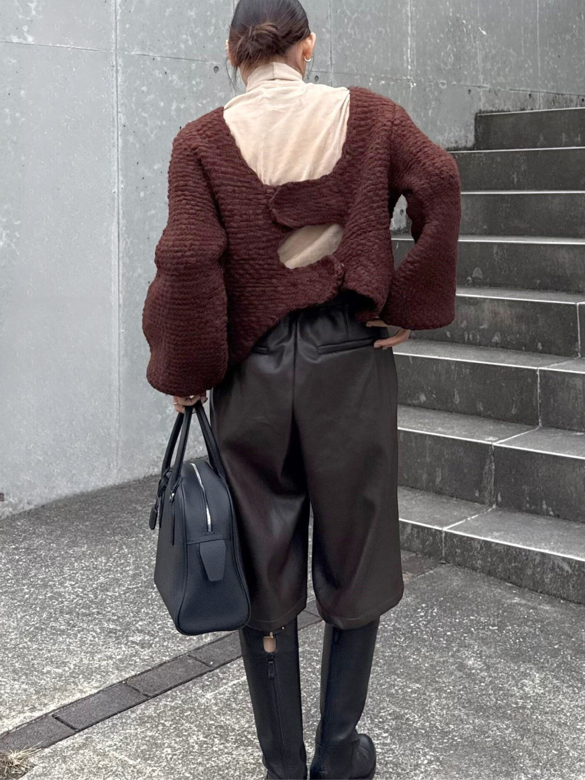 フェイクレザーガウチョパンツ 2225