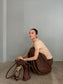 WASHER LEATHER SKIRT 2485