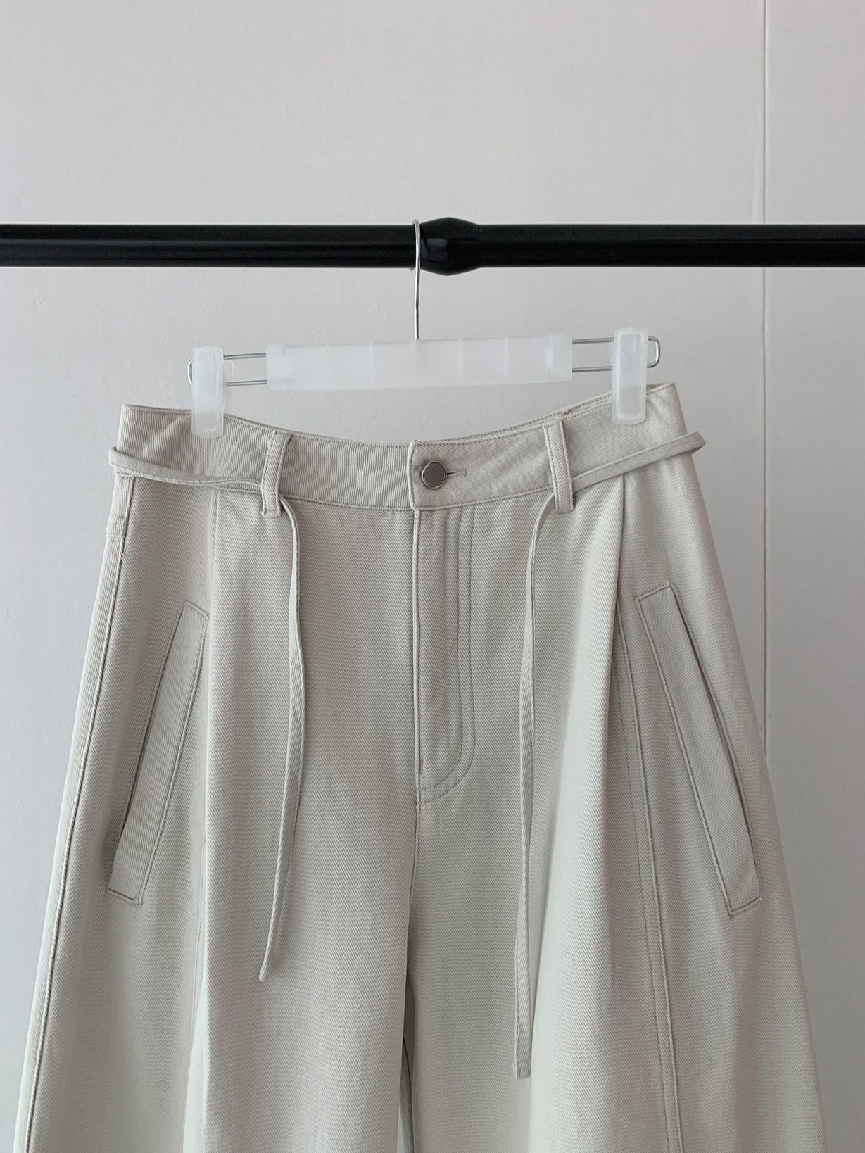 CORD BELT COCOON PANTS 2502