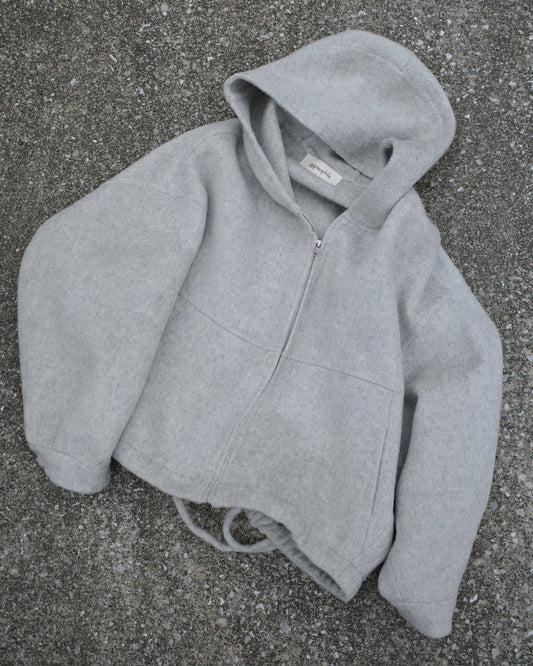 ボリュームウールパーカー2228