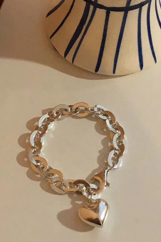 ハートチャームチェーンブレス 2286