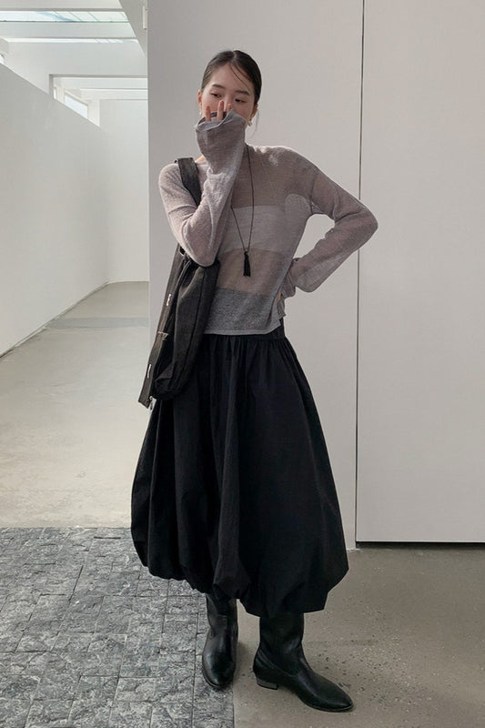 GATHER PUFF SKIRT 2300
