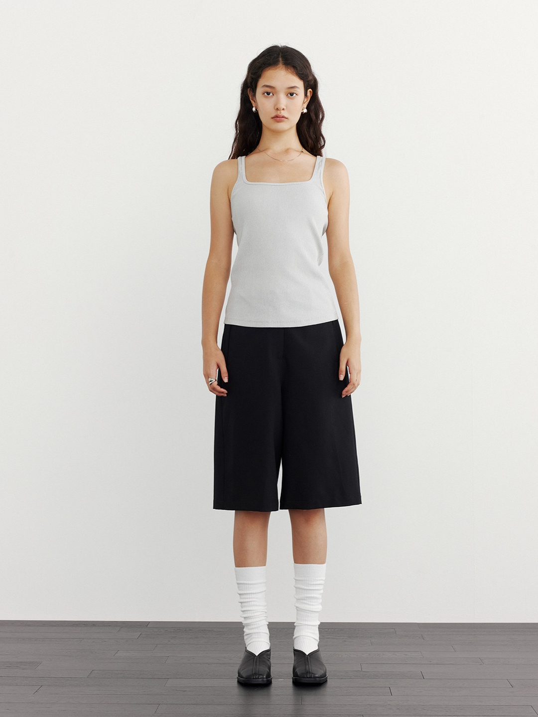 FLAT FRONT HALF PANTS 2118