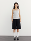 FLAT FRONT HALF PANTS 2118