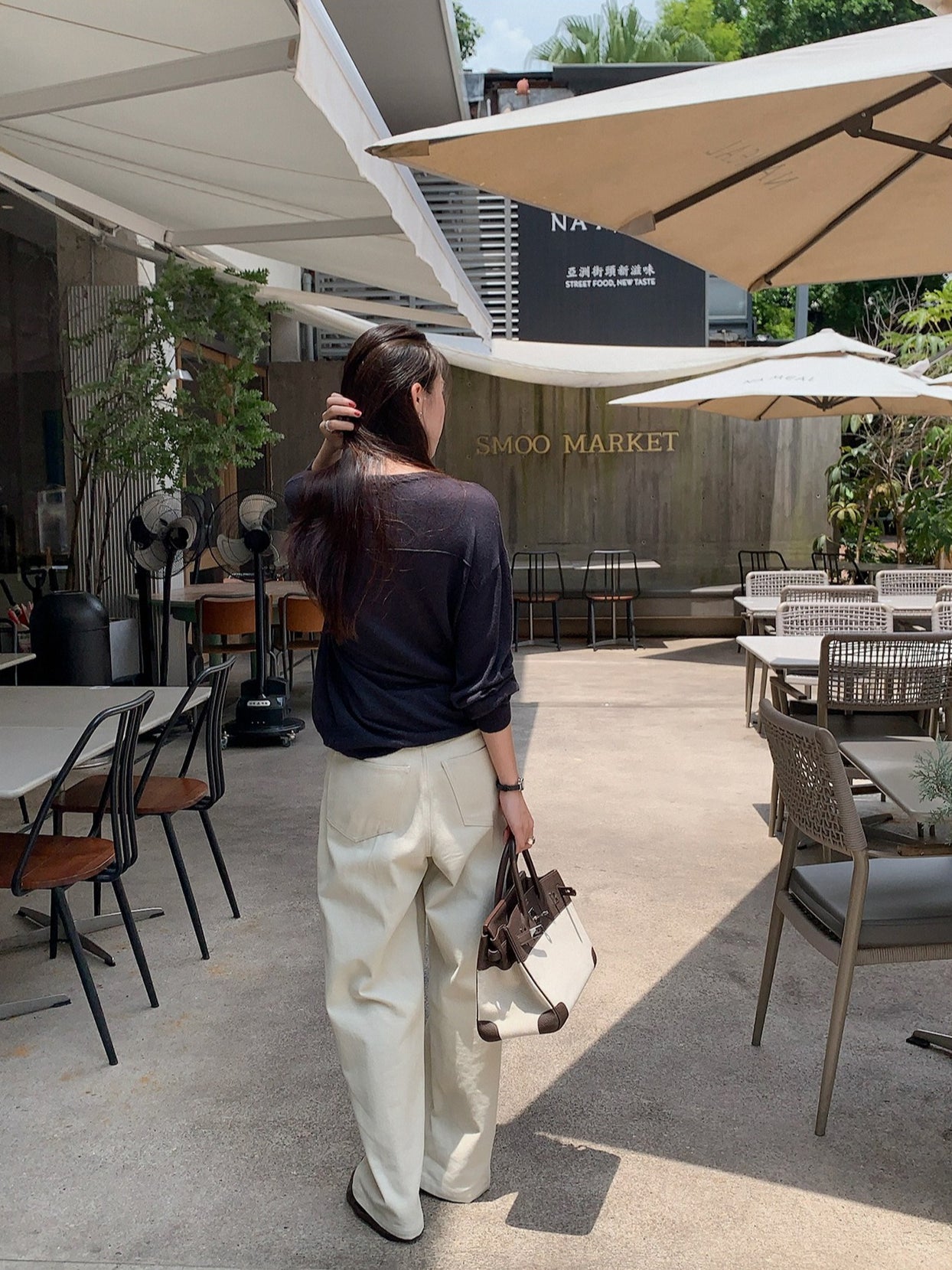 HIGH-WAIST STRAIGHT PANTS 2456