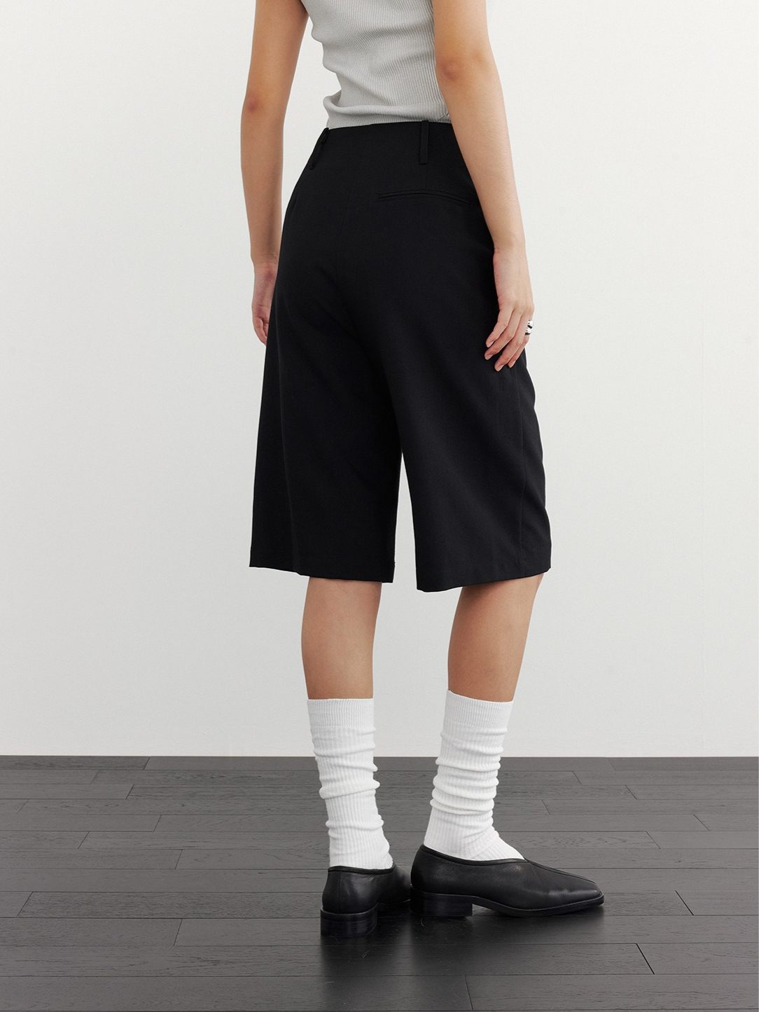 FLAT FRONT HALF PANTS 2118