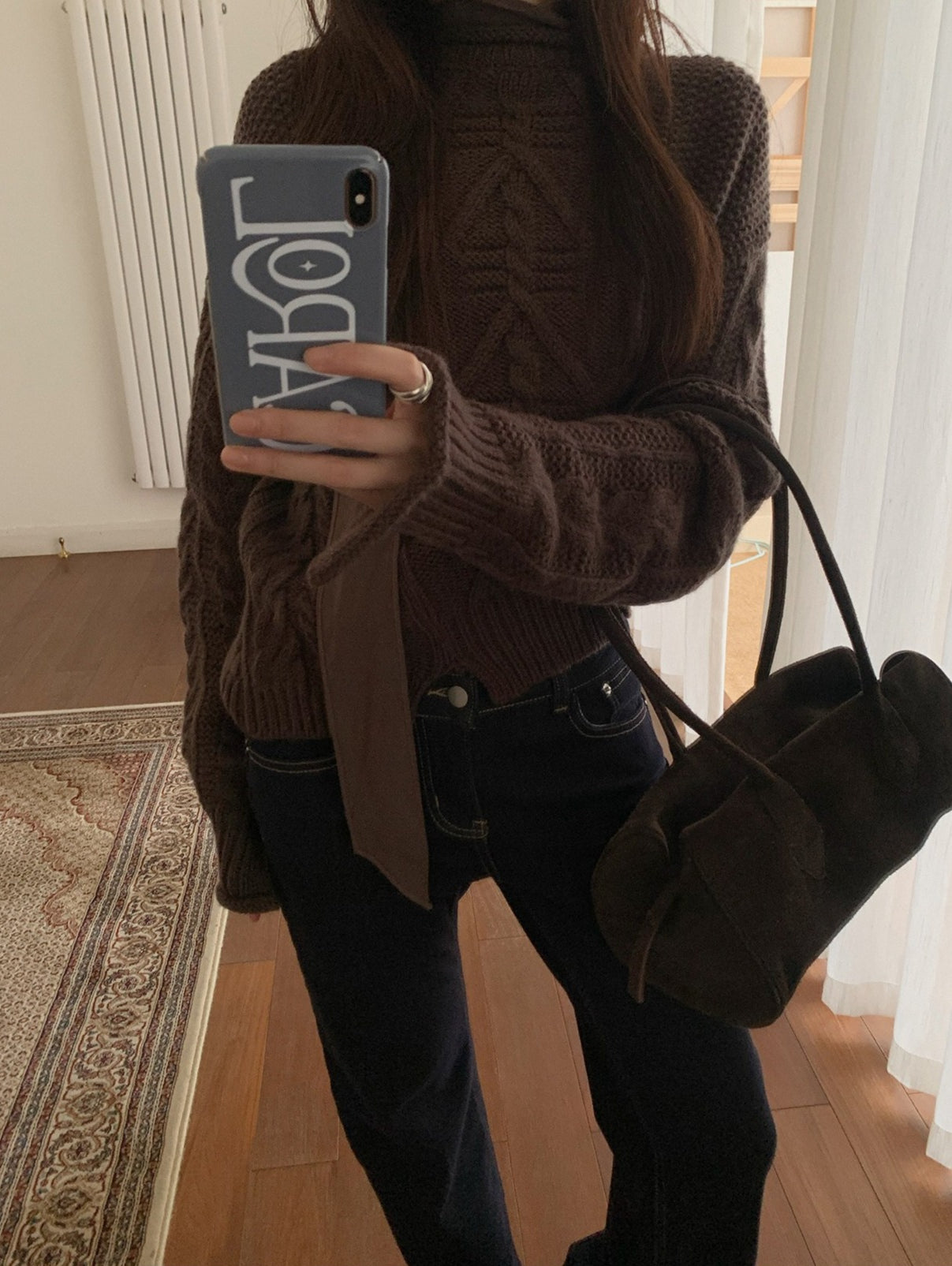 LAYERED LIKE CABLE KNIT 2500