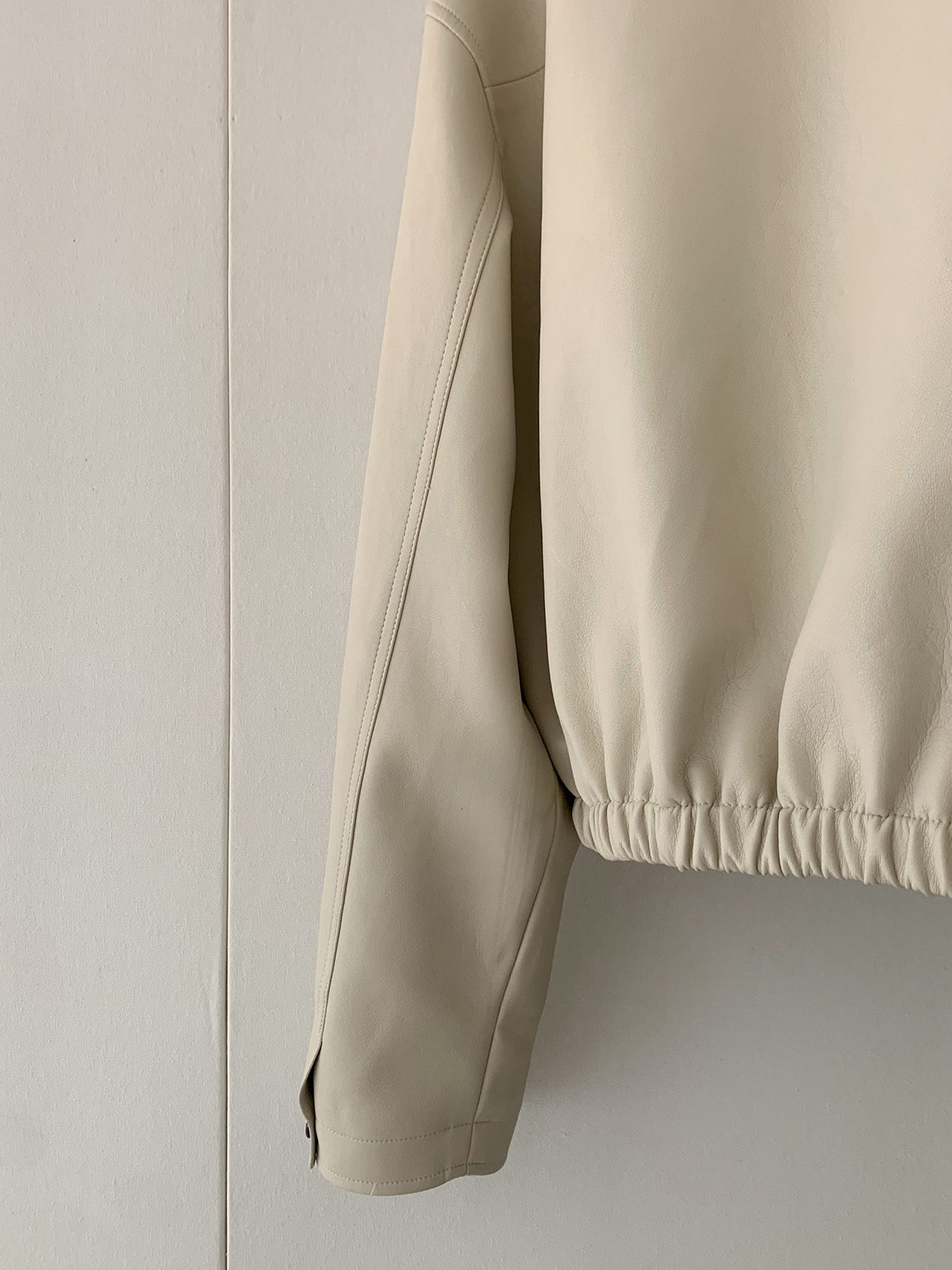 VEGAN LEATHER COCOON JACKET 2459