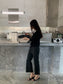 LAYERED-LOOK MINIMAL KNIT 2454