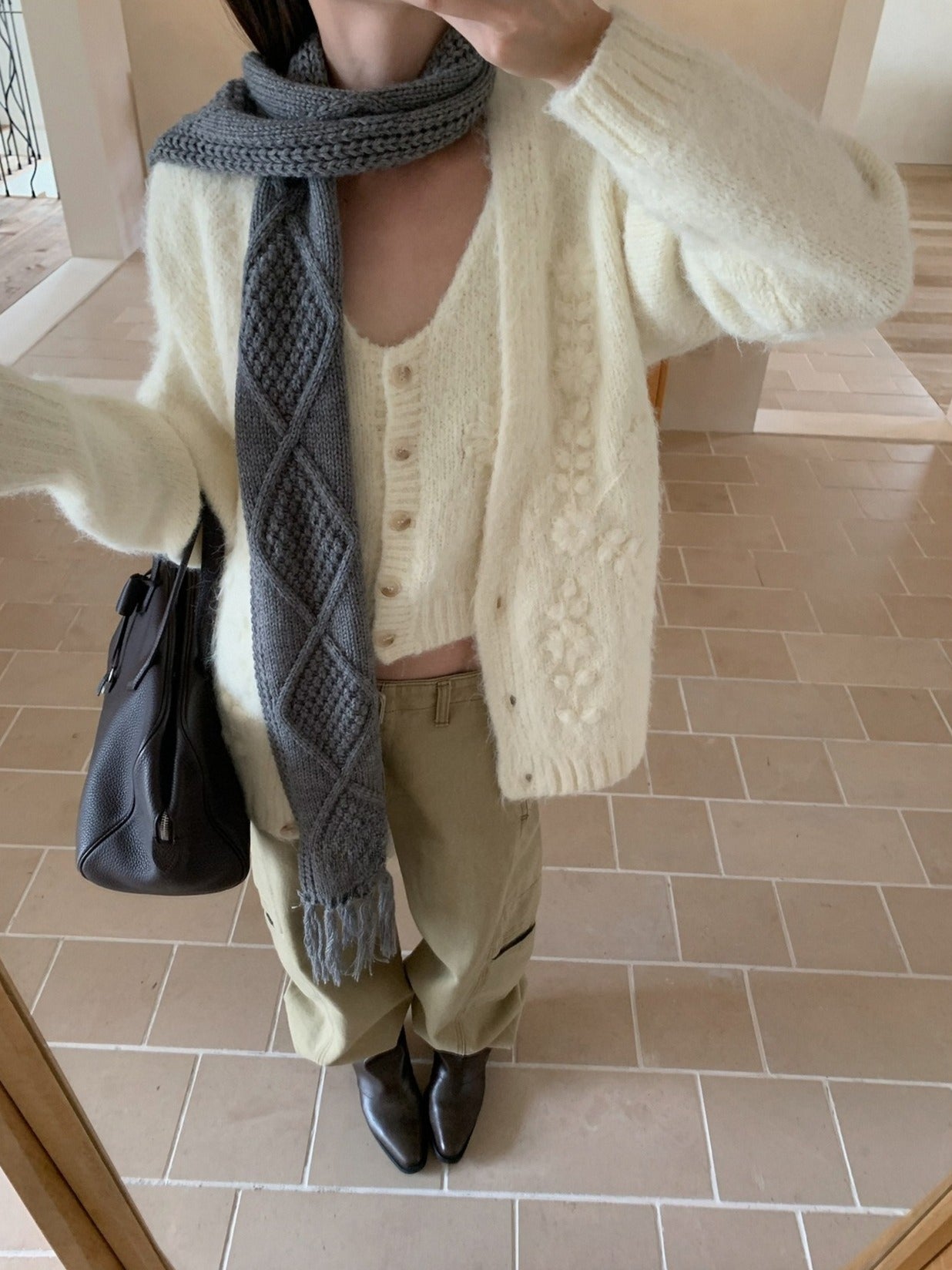 CABLE KNIT MUFFLER 2521