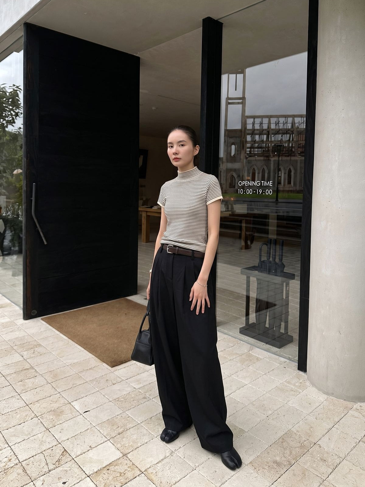 BELTED WIDE PANTS 2483