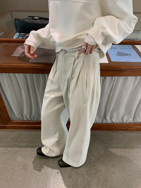 CORD BELT COCOON PANTS 2502
