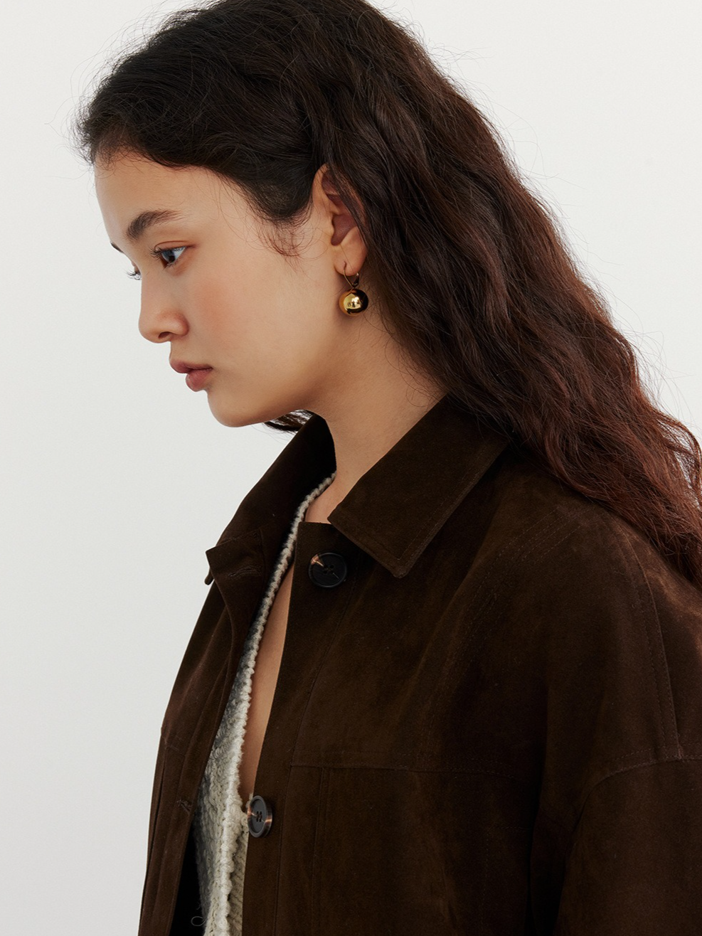 SUEDE HEM LOOP TIE JACKET 2132