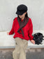 SCARF ACCENT SWEAT 2481